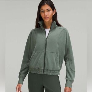 Lululemon Brushed Soft Stream Funnel Neck Zip Up - Size 4